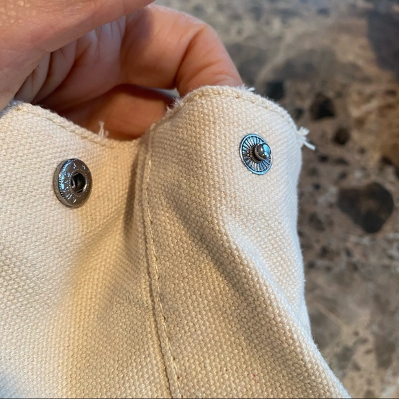 Deux Lux Two Tone Fabric & Faux Leather Backpack - Picture 9 of 10